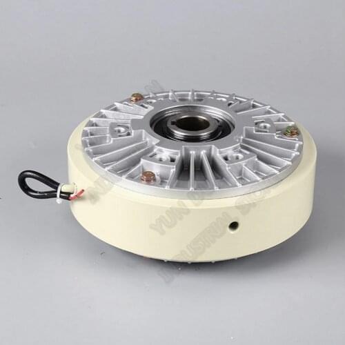 100Nm 10kg DC 24V Hollow Shaft 1000RPM Magnetic Powder Brake Unwinding For Tension Control Continuous Sliding Simulated Load