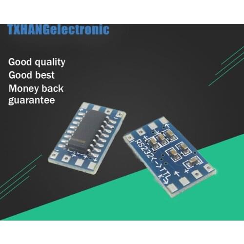 2 Mini RS232 to TTL MAX3232 converter adapter module serial port board diy electronic accessories compatible board tantalum l