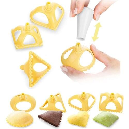 4Pcs/Set DIY 3D Dumpling Mould Dough Press Ravioli Fruits Pie Mould Cookie Home Pastry Baking Cooking Tools Kitchenware