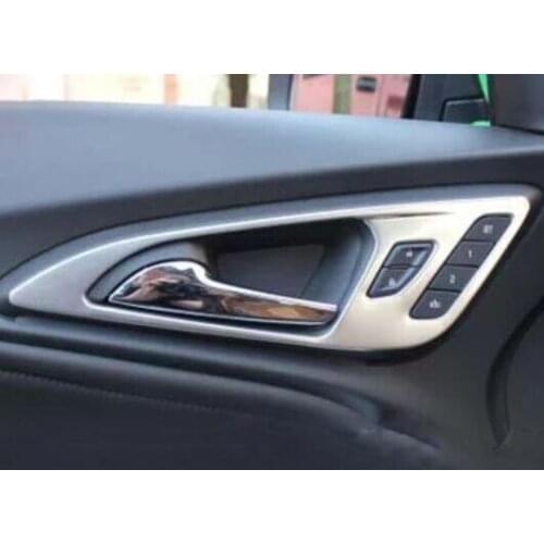 Stainless steel accessories styling For Chevrolet Malibu XL 2016 2017 Car inner door Bowl protector frame cover trim