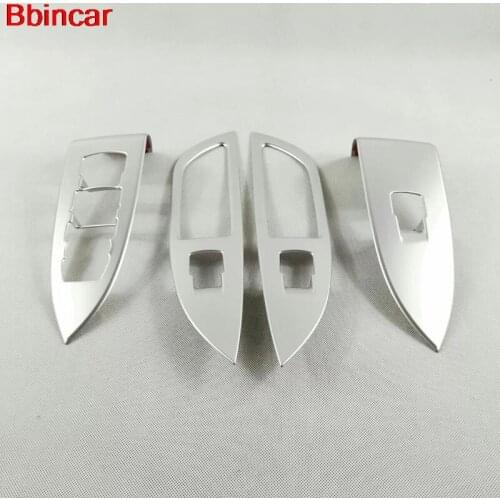 Bbincar Car Styling ABS Chrome Interior Door Window Switch Botton Knob Cover Frame 4pcs For Buick LaCrosse 2016