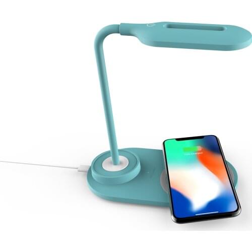 10 W wireless charger with desk lamp