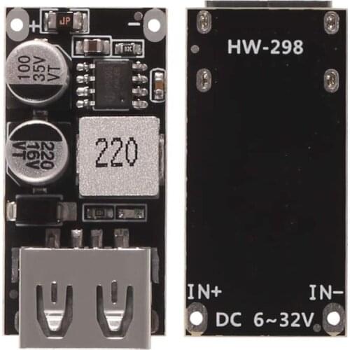 DC-DC Buck Converter Step Down Module 6V-32V to 3V-12V Adjustable Voltage Regulator 24V to 12V 5V 3V USB Power