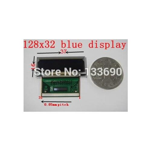 1PCS P12601 OLED Display with 128x32 Resolution and Blue on black Driver IC SSD1303 31P 8-bit8080,8-bit6800 Parallel port NEW