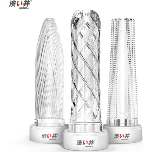 DRY WELL 3pcs Condoms with Spikes Reusable Condoms Male Sleeve for Penis Extender Enlargement Cock Delay Sex Intimate Goods