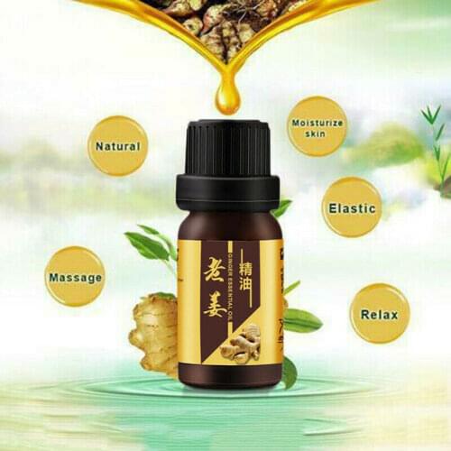 Miracle Ginger Oil Strong Effect Anti-Cellulite Essential Body Wrap Fat Slimming Weight Loss Essential oil 10ml Analgesic Oil