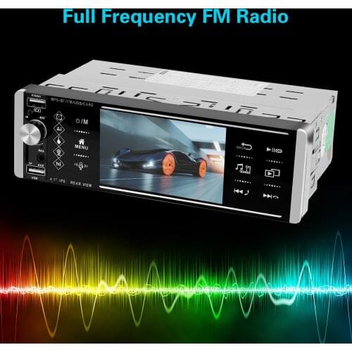 RDS AM FM 3-USB Touch Car Radio Bidirectional Interconnection 1Din 5.2 Inch Mp5 Player Bluetooth Intelligent AI Voice