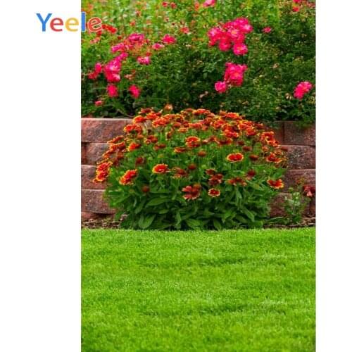 Spring Flower Grassland Park Nature Photography Backdrops Vinyl Baby Photographic Background For Photo Studio Photophone Shoot