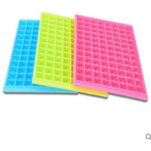 Kitchen Bar Cooking Candy Color 96 Grids Silicone Fruit Ice Maker DIY MINI Square Ice Cube Freeze Ice Cube Tray Mold 4Pcs/ Lot