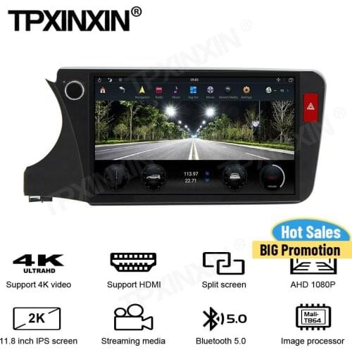 HD Scree 1920*1080 Android9.0 Car Multimedia Player Streaming Media For Honda City 2015 2016 2017 2018 2019 2020 Radio Head Unit