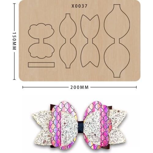 Exquisite bow-shaped new unicorn packaging wood mold scrapbook cutting die suitable for ordinary die cutting machines on the mar