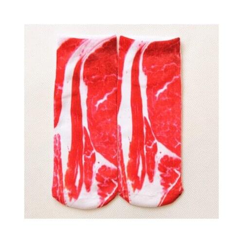 2019 New Arrival 3D Printed Low Cut Ped kawaii Socks 4 Colors Cute Carton Character Dollar Bill Skull Foot Funny Socks Women