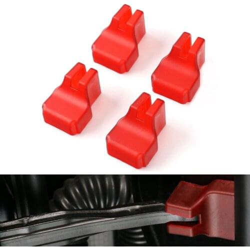 Red Rustproof Waterproof 4pcs Door Stopper Buckle Protection Cover For Cherokee 2014-2016 car styling car-covers