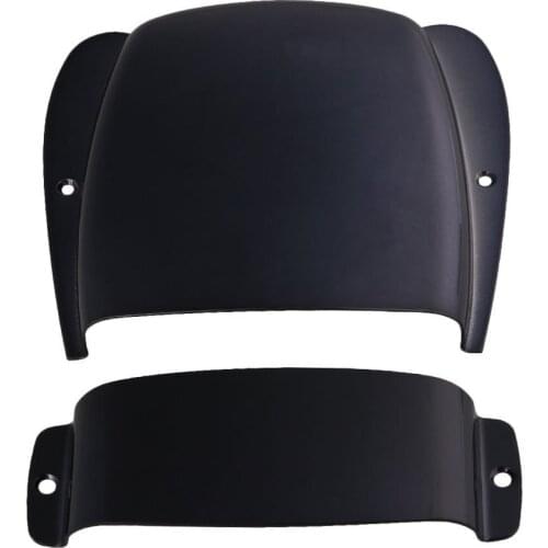 Bridge & Pickup Cover Set Chrome Plated Zinc Alloy Protector for JB Bass Black