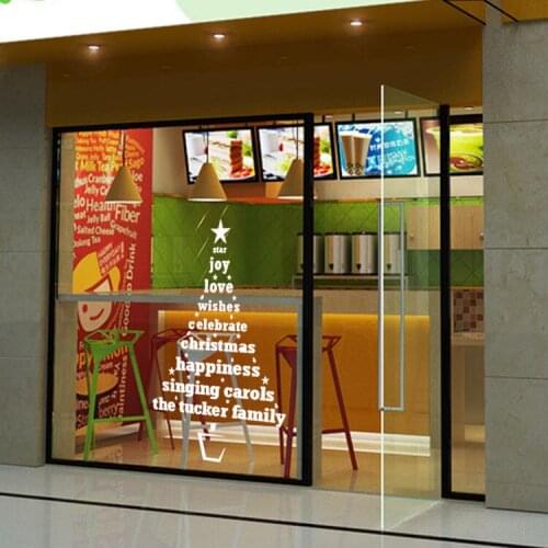 Christmas tree Wall Sticker Windows papel mural adhesivo kids room kitchen toilet Decor Home Shop Decals