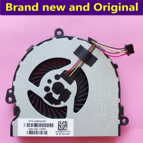 New laptop CPU cooling fan Cooler for HP 15-DB 15-DB0011DX 15-DB0011WM TPN-C136 L20474-001 dc 5v 0.4a ep fcc2 15-DB0066WM