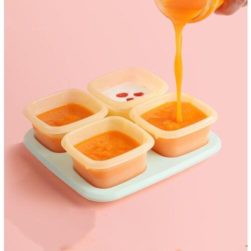 Baby Silicone Food Milk Powder Storage Containers Infant Portable Feeding Formula Dispenser Toddler Snack Freezer Fresh Boxes