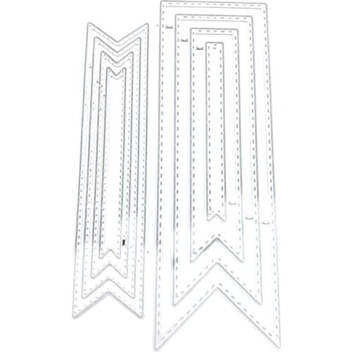 Streamer Bookmark Metal Cutting Dies Stencil Scrapbooking DIY Album Stamp Paper Card Mold Embossing Decoration Craft