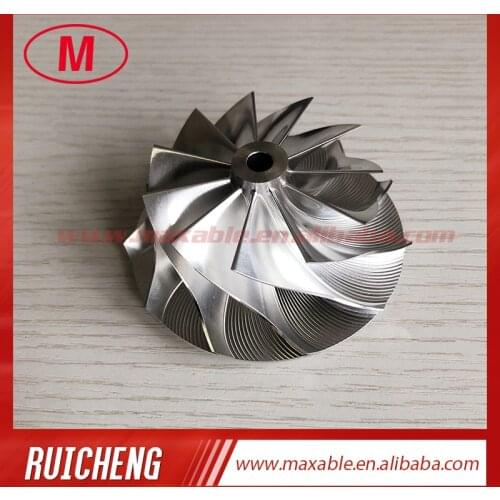 T04S 11+0 blades 58.47/76.07mm turbo milling/aluminum 2618/billet compressor wheel for Racing