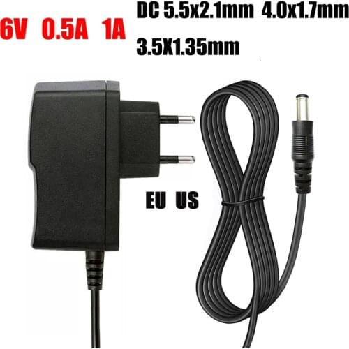 AC 110-240V DC 6V 0.5A 1A 2A Universal Power Adapter Supply Charger EU US for Omron Blood Pressure Monitor M2 M3