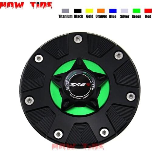 ZX-6R Gas Fuel Tank Cover for Kawasaki ZX6R ZX 6R 1994-1999 Motorcycle Accessories CNC Aluminum Oil Cap Motorbike