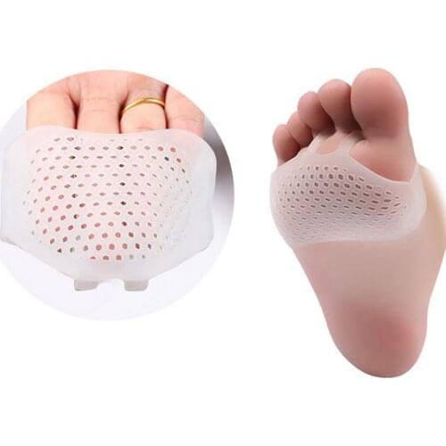 1 Pair Gel Forefoot Metatarsal Pads Silicon Half Yard Othotics Pain Relief Massage Anti-slip Cushion Forefoot Supports Foot Care