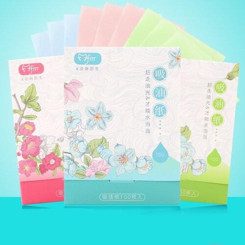 100 Pcs/pack Skin Care Facial Oil Blotting Paper Protable Cleansing Face Oil Control Wipes Absorbent Paper Beauty Makeup Tools