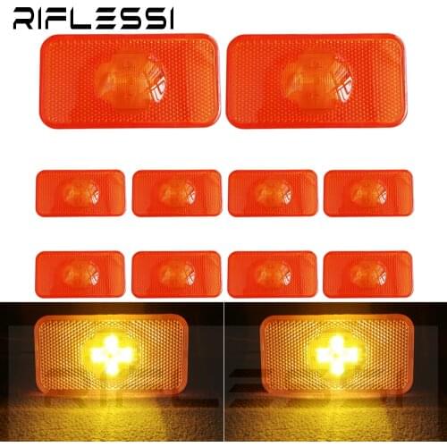 10 x 24V LED Clearance Lights For Volvo FM FH FL Truck Trailer Series Side Marker Light Signal Lamps
