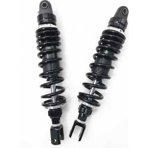 2piece 345MM 350MM Spring 8MM MOTORCYCLE SHOCK ABSORBERS FOR Honda/Yamaha/Suzuki/Kawasaki/Dirt bikes/ ATV Black + silver