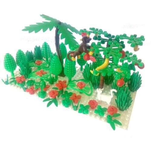 2417 Limb 6064 bush 3778 tree 6255 Plant Flower Stem Animal MOC accessory DIY building block brick assemble particles brickset