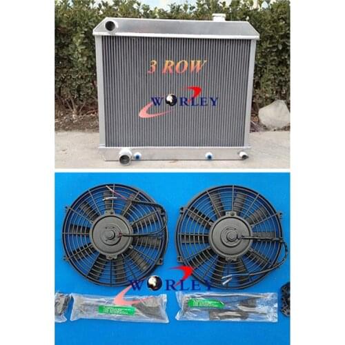 3 Row FOR 1960 1961 1962 1963 1964 1965 FOR Cadillac Deville Aluminum Radiator +FAN 60 61
