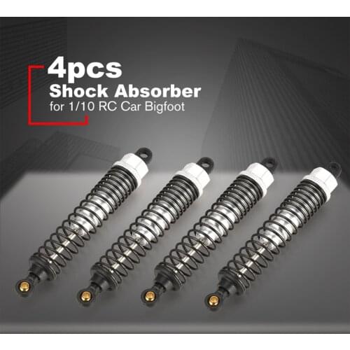 4PCS Purple Shock Absorber 100MM For 1/10 RC Model Car Bigfoot Truck Traxxas HSP Redcat RC4WD Tamiya Axial
