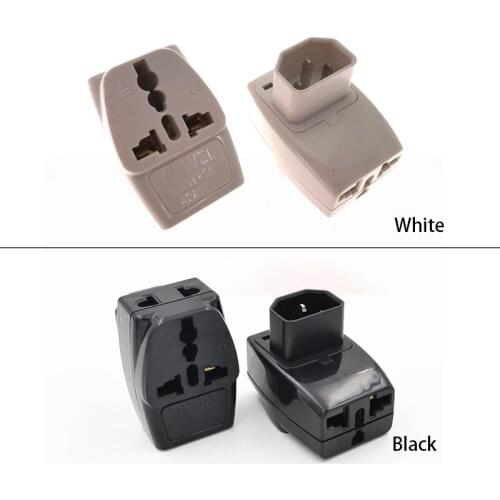 C14-Universal Plug ,IEC320 C14 To US EU Germany Australia 1 To 3 Ways AC Power Conversion Plug Adapter Socket PDU UPS 10A/250V