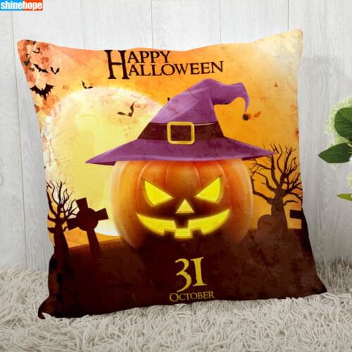 Halloween Pumpkin Pillow Cover Customize Pillowcase Modern Home Decorative Pillow Case For Living Room 2020.08.17