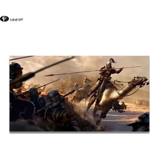 CHENFART Pop Art Movie Poster Video Game Total War Rome II Art Canvas Wall Pictures for Living Room no Framed