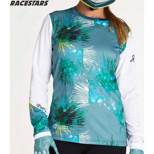 DHARCO 2021 Motocross Gear Downhill Mountain Enduro MTB Jersey Long Sleeve Women DH Bike Ropa Maillot Ciclismo Hombre Quick Dry