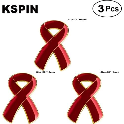 Red Aids Lapel Pin Brooches Pins Flag badge Brooch Badges