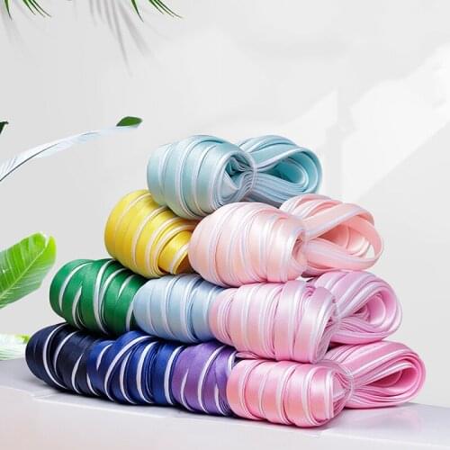 10M 1cm Width Double Color Edge Ribbon For DIY Handmade Craft Clothing Cheongsam Home Textiles Decoration Accessories