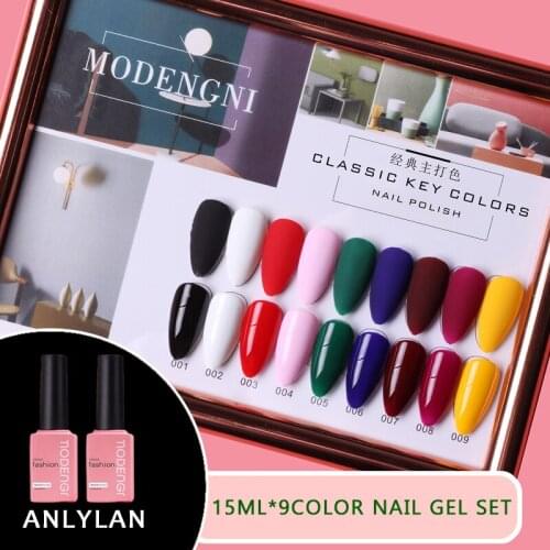Hotsale Nail Gel Polish 15ml For Nail Salon Manicure Soak Off LED UV Gel Lacquer Long Lasting Nail Enamel Gel Varnish