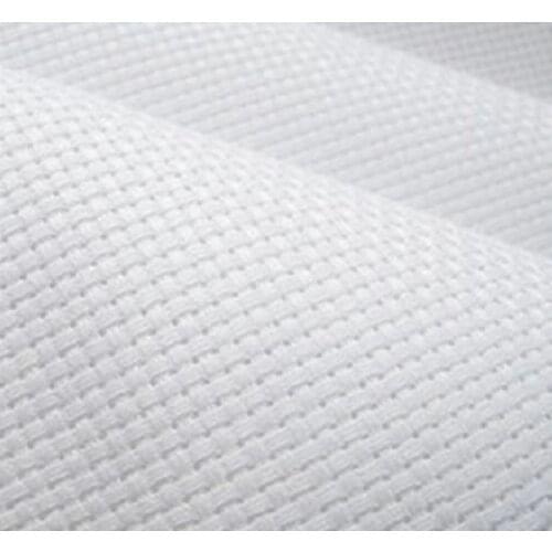 FREE Shipping Top Quality 18CT embroidery canvas, cross stitch canvas of white color 2