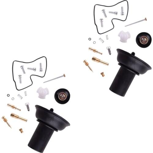 2Sets Carburetor Rebuild Repair Kit Diaphragm Fit for Honda Steed Shadow VT VLX 600 2003 2002 2001 2000 1999 1998 1997 1996-1994