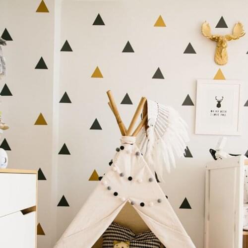 Creative Triangle Wall Stickers Home Decoration For Kids Baby Rooms Fridge Living Room Art Decals Peel & Stick Vinly Wallpaper