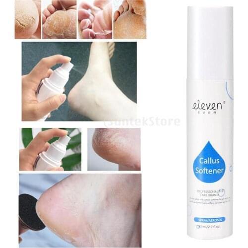 ELEVEN EVER Foot Callus Softener Cream Cracked Dry Hard Dead Skin 80ml/2.7fl.oz Feet Scrubber Dead Skin Pedicure Foot File