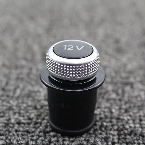 Cap Cigarette Lighter Cover Chrome Plated Cigarette Lighter Plug 12V For A3 A4 A5 A6 A7 Q3 Q5 Q7 Q2 TT RS6 RS7 S3 S4 Universal