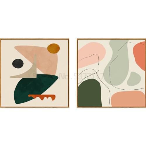 Nordic style literature and art abstract living room decorative painting sofa background wall hanging painting art mural