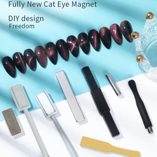Msk Color Lead Powerful Cat Eyes Nail Gel Magnet Magetic Stick for Nail Gel Polish Line Strip Effect Multi-function Magnetic Pen