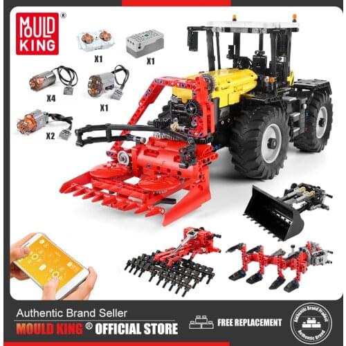 MOULD KING MOC High-Tech truck The RC Tractor Fastrac 4000er Set Building Blocks Bricks Kids Educational Toys Christmas Gifts