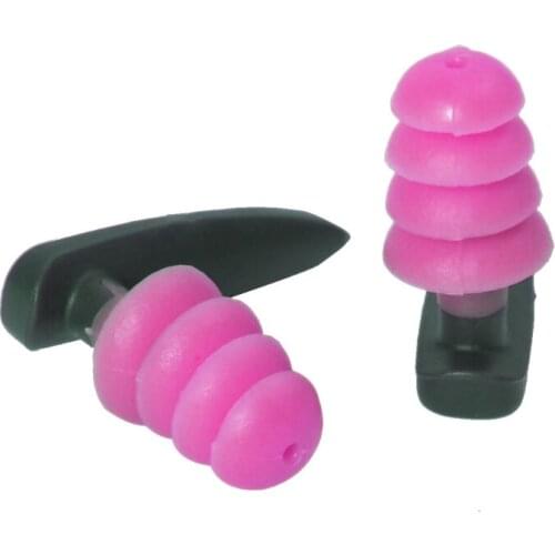 Soft Silicone Swimming Ear Plugs Comfortable Waterproof Noise Cancelling Reusable Hearing Protection Earbuds Storage Case N0PC