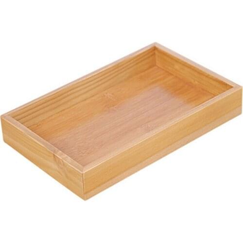 Natural Bamboo Gongfu Tea Serving Tray Home Tea Table Vintage Bamboo Wooden Pallet Flat Plate Durable