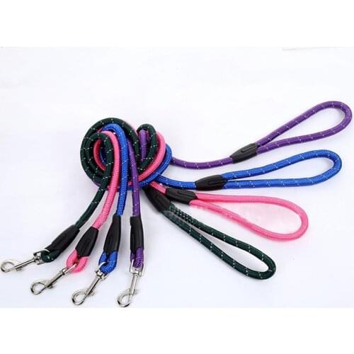Reflective Dog Leash Nylon og Leash Running Walk Training for Large Small Dog Night Walking Pets Leashes Dogs Leash Rope